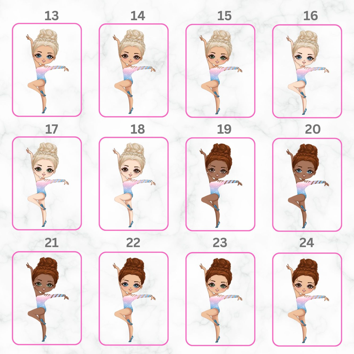 Dancer Girl Doll UVDTF or DTF Decal