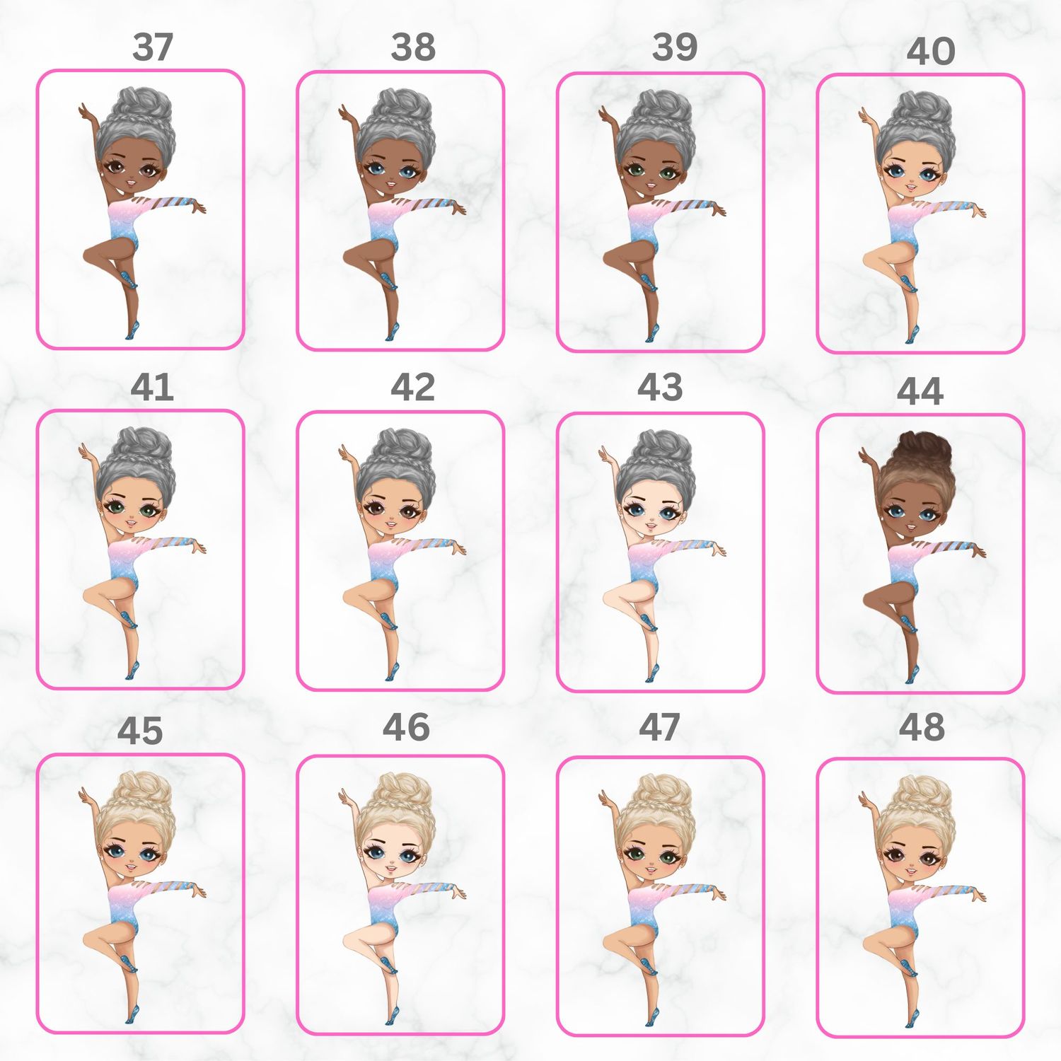 Dancer Girl Doll UVDTF or DTF Decal