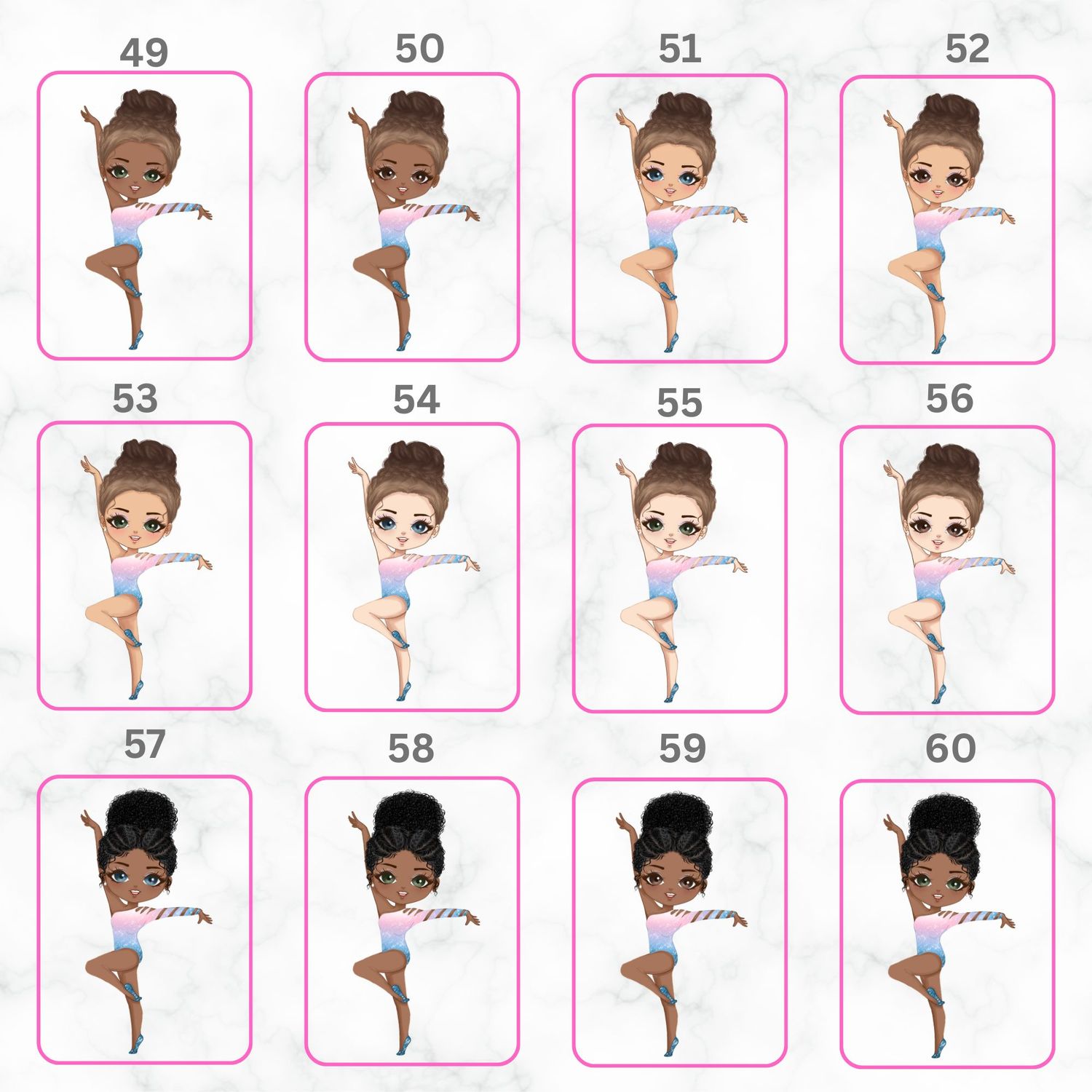Dancer Girl Doll UVDTF or DTF Decal