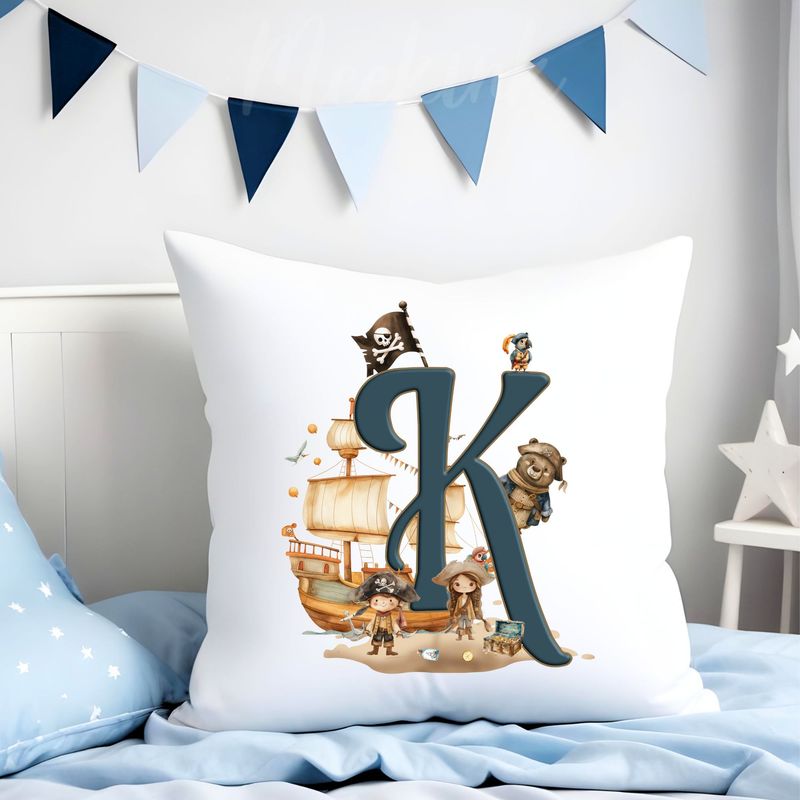 Pirate Ship Alphabet UVDTF or DTF Decal