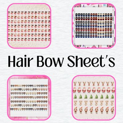 Hair Bow Decals