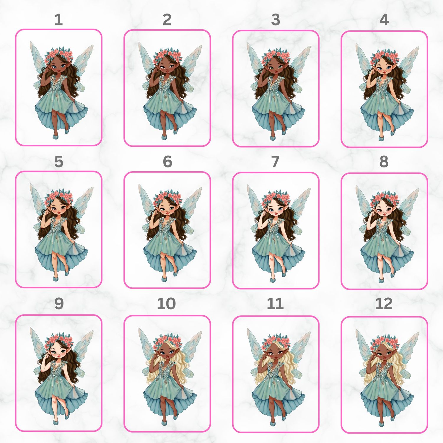 Mirror Fairy Doll UVDTF or DTF Decal