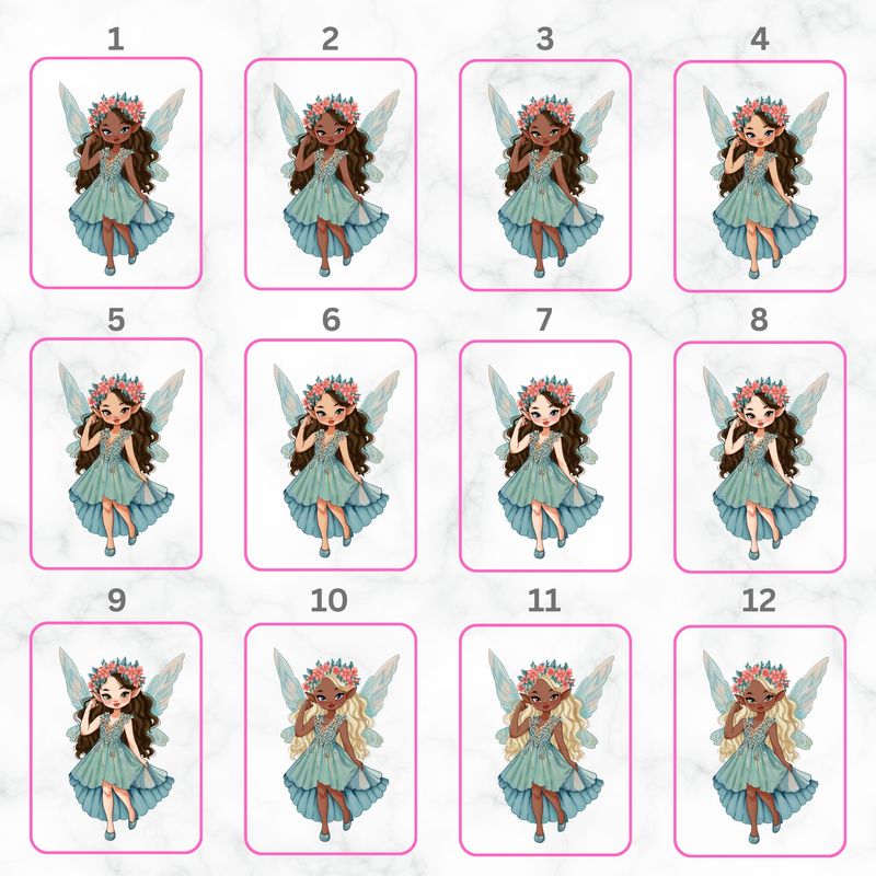 Mirror Fairy Doll UVDTF or DTF Decal