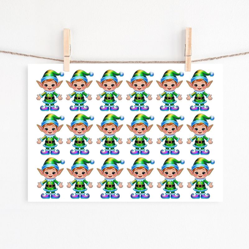 Holographic Elf Effect Sheet UVDTF or DTF Decals