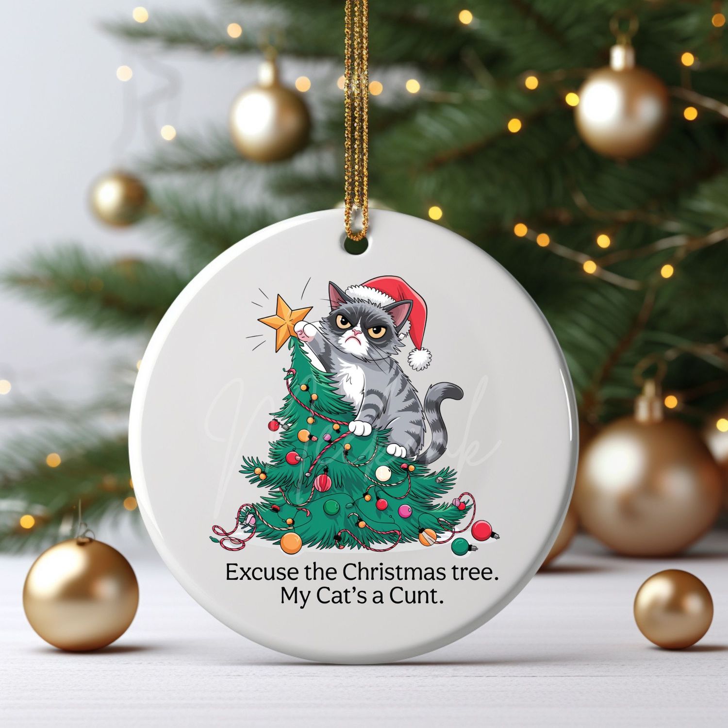 Cat&#39;s A Cu*t UVDTF or DTF Decal