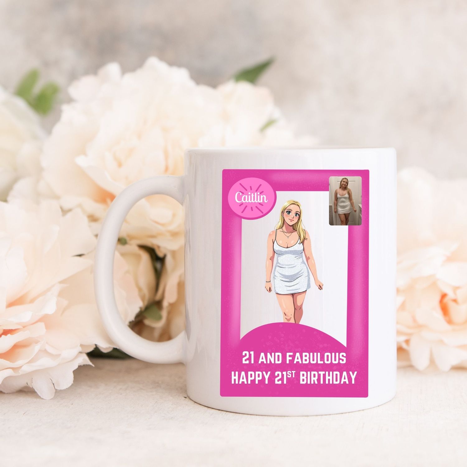 Box Doll Personalised Cartoon Effect Doll Choose From UVDTF or DTF Decal