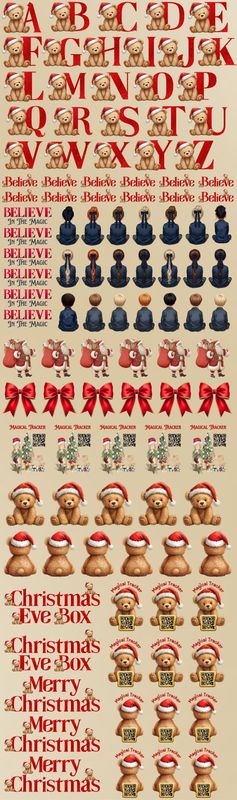 Christmas 2025 Mixed Meter Sheet UVDTF or DTF