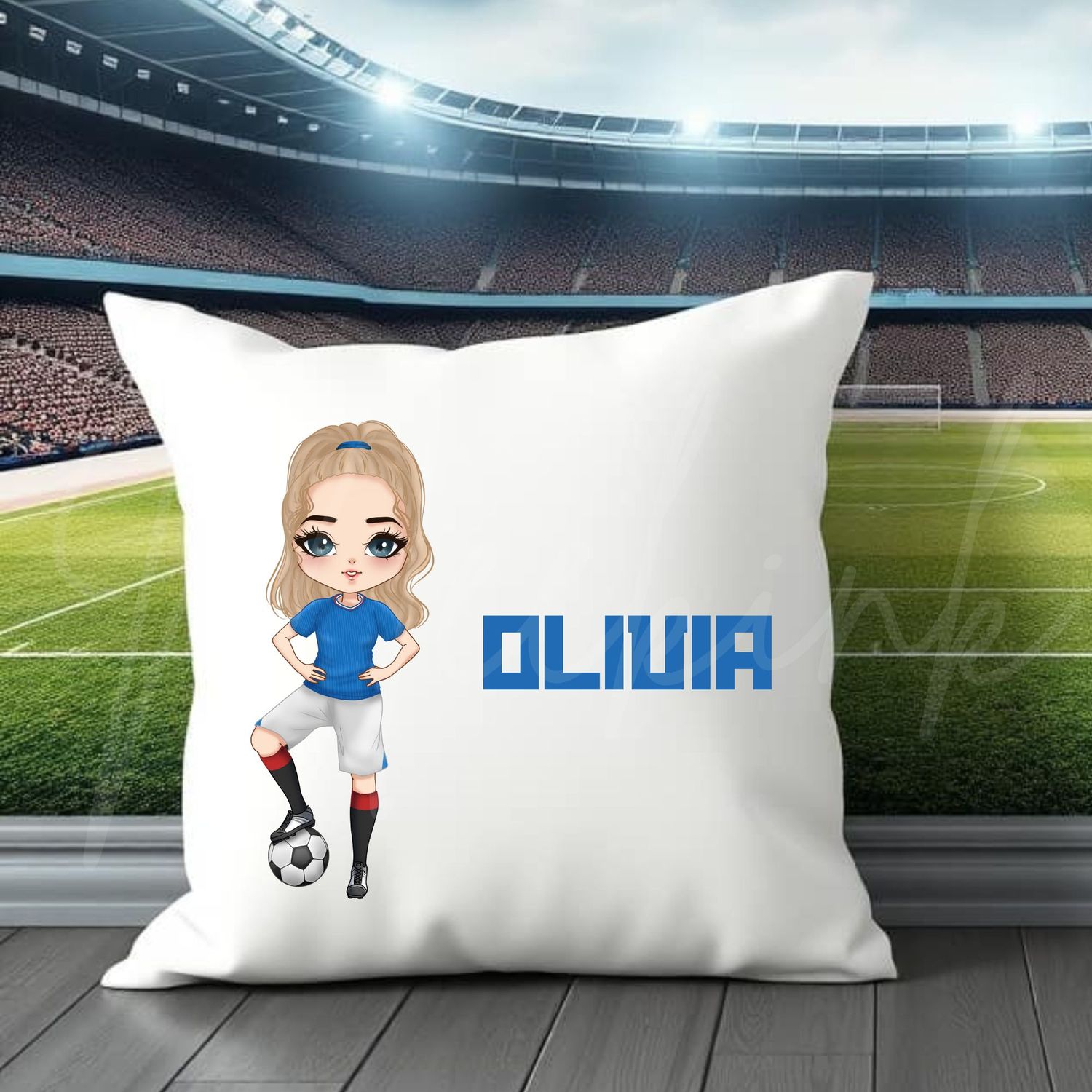 Football Girl Doll Design 1 UVDTF or DTF Decal