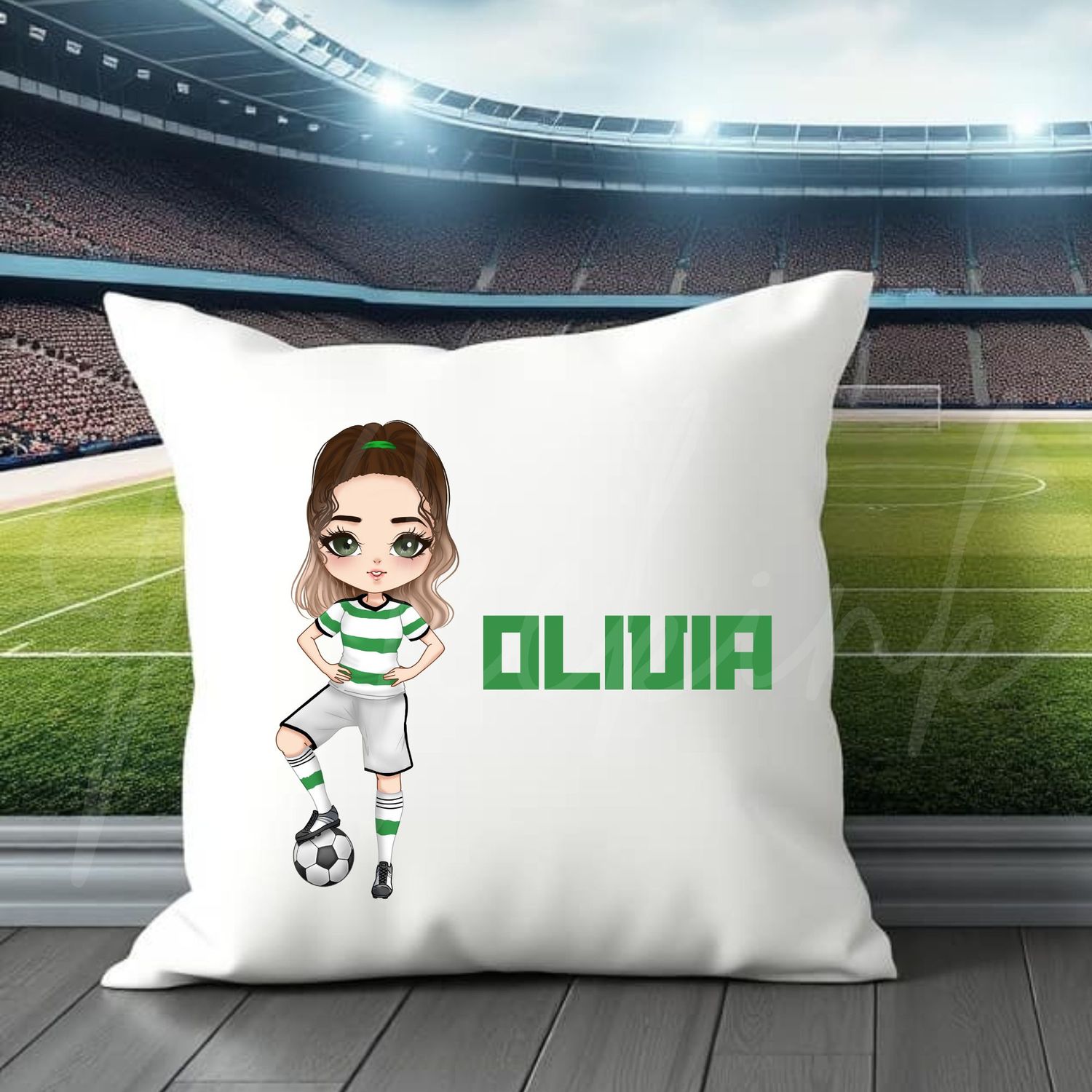 Football Girl Doll Design 2 UVDTF or DTF Decal