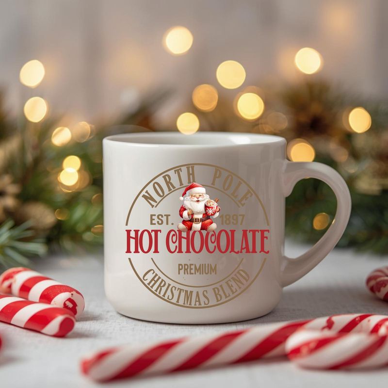 Hot Choccy Santa UVDTF Decal