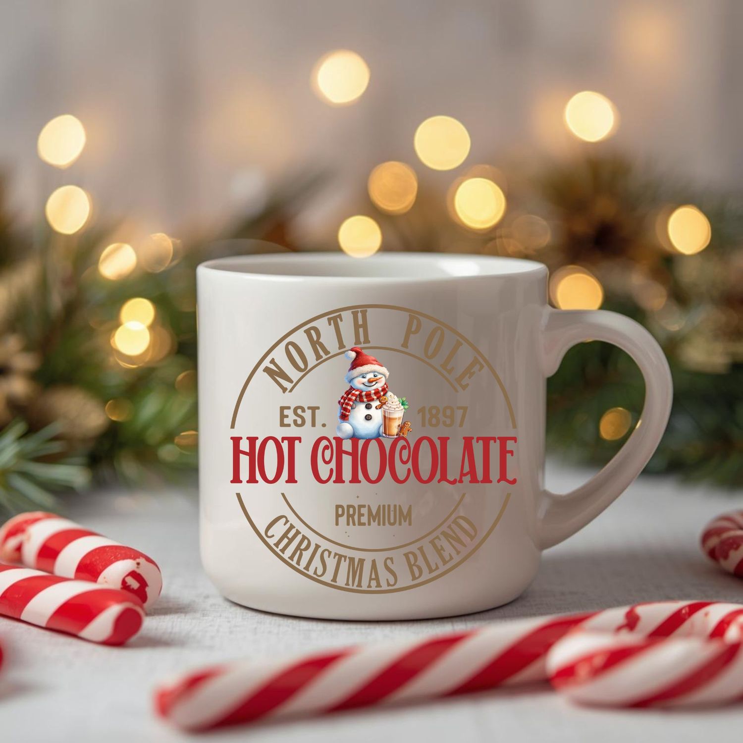 Hot Choccy Snowman UVDTF Decal