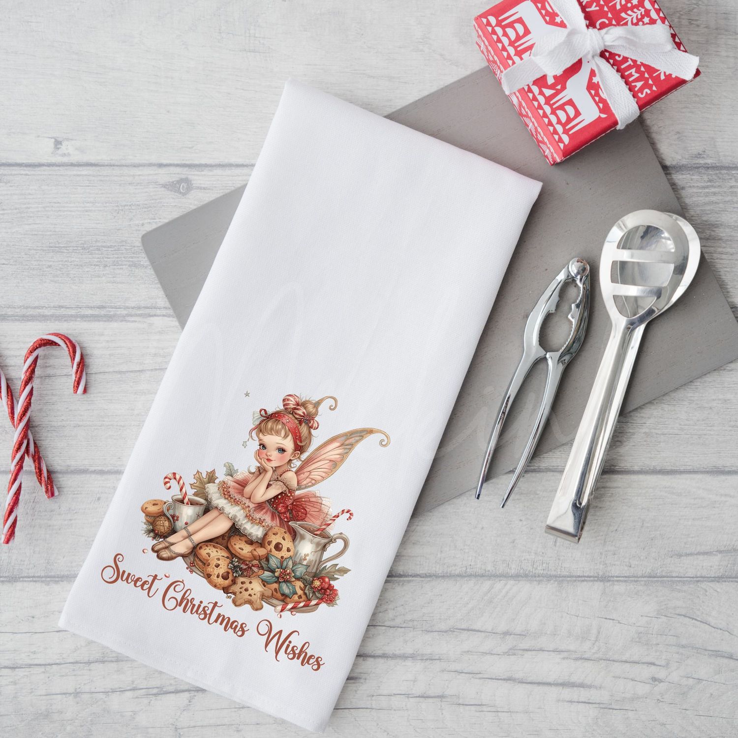 Sugar Plum Fairy Tea Towel DTF Decal Design