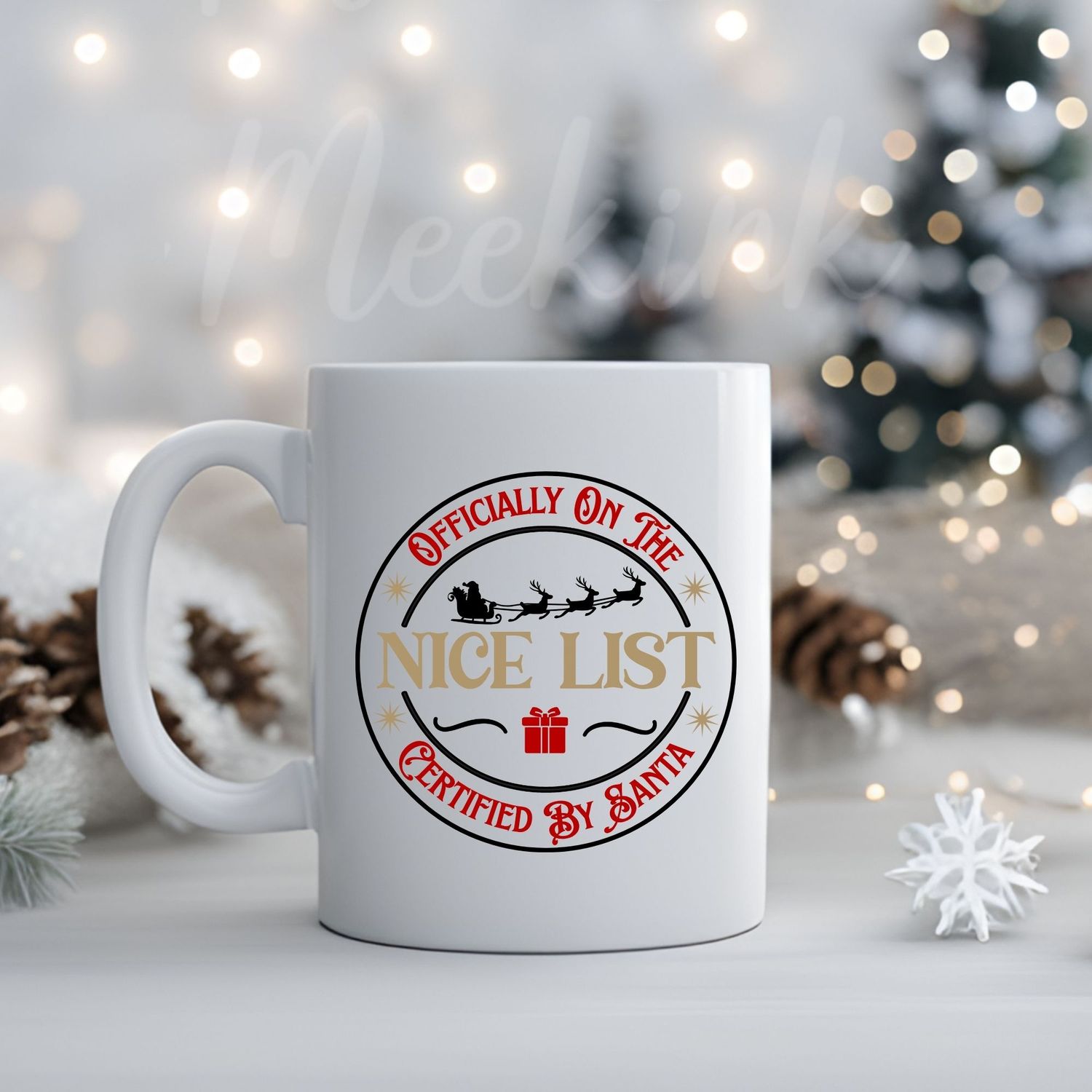 Nice List Approved UVDTF or DTF Decal