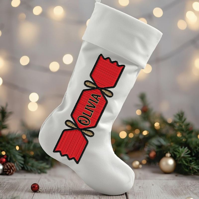 Red Cracker Faux Personalised DTF Decal