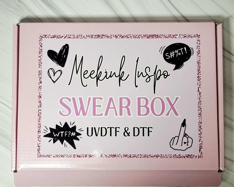 A5 Swear Box INSPO Box Mixed Box Of Sweary Essential Prints UVDTF-DTF-PRINTS