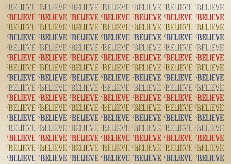 BELIEVE A4 DTF Decals