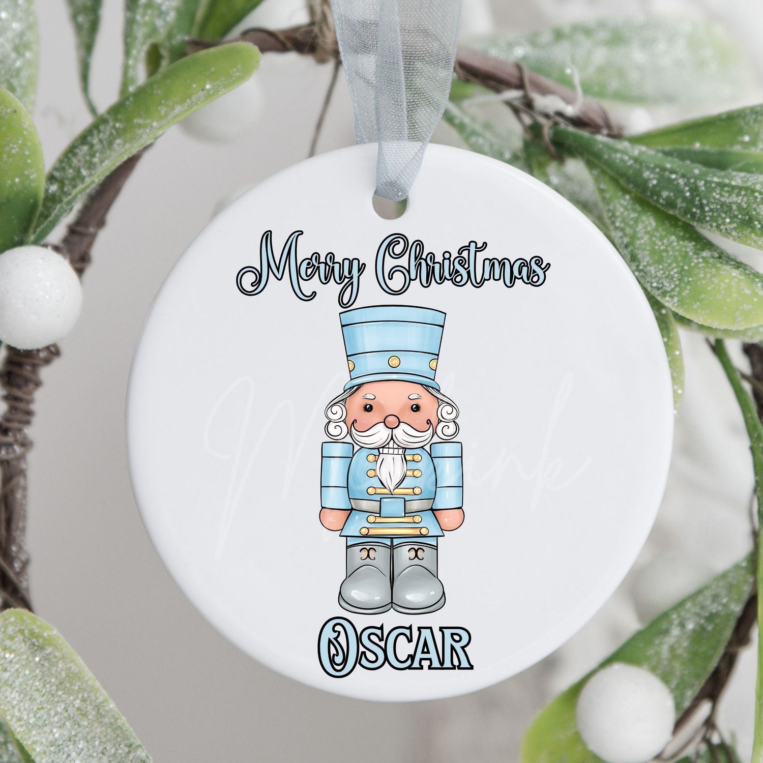 Blue Nutcracker Personalised UVDTF or DTF Decal