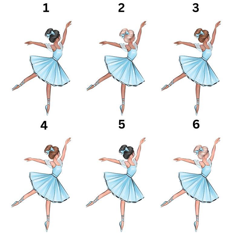 Personalised Blue Ballerina Christmas Eve Box UVDTF or DTF Decal