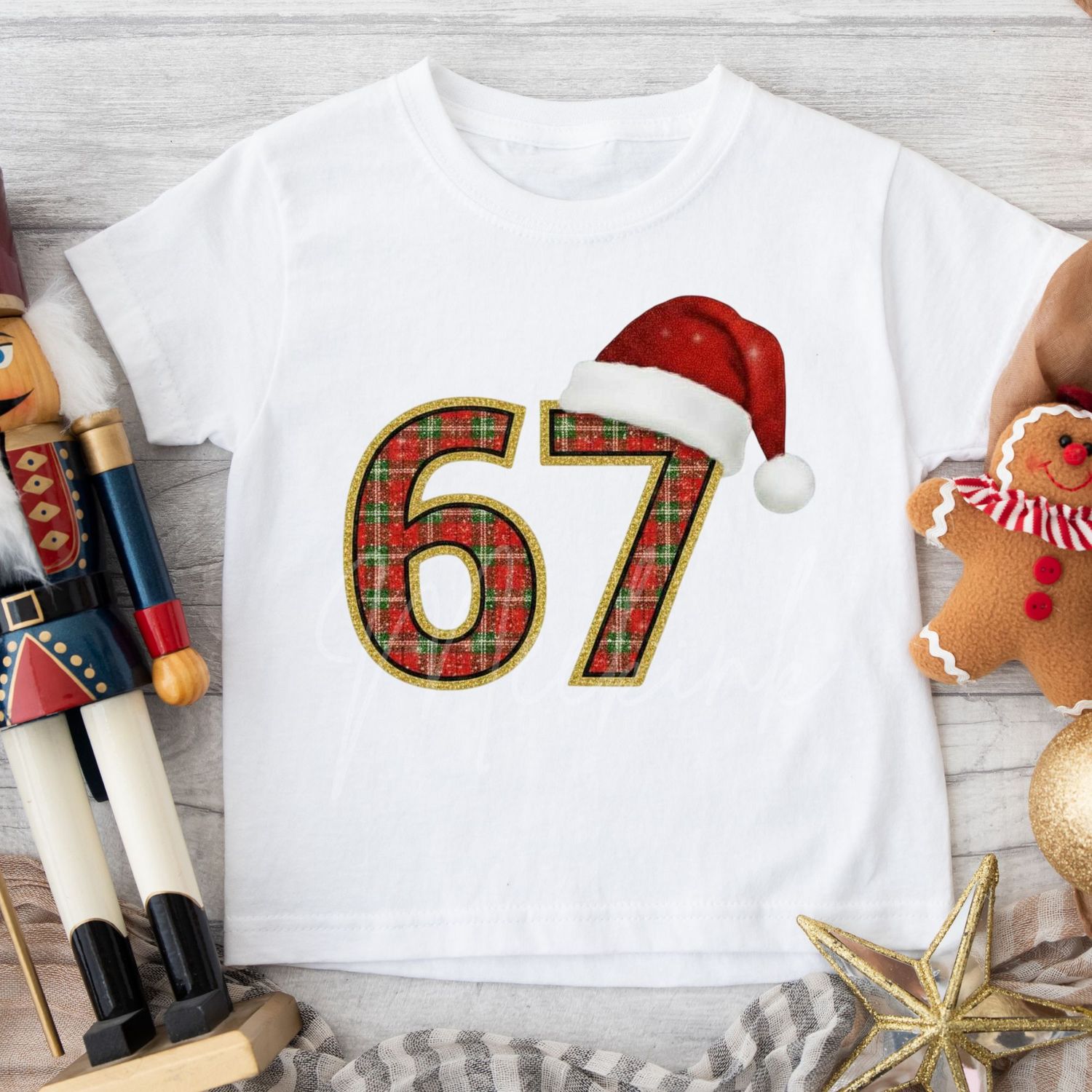 67 Tartan Christmas DTF Decal