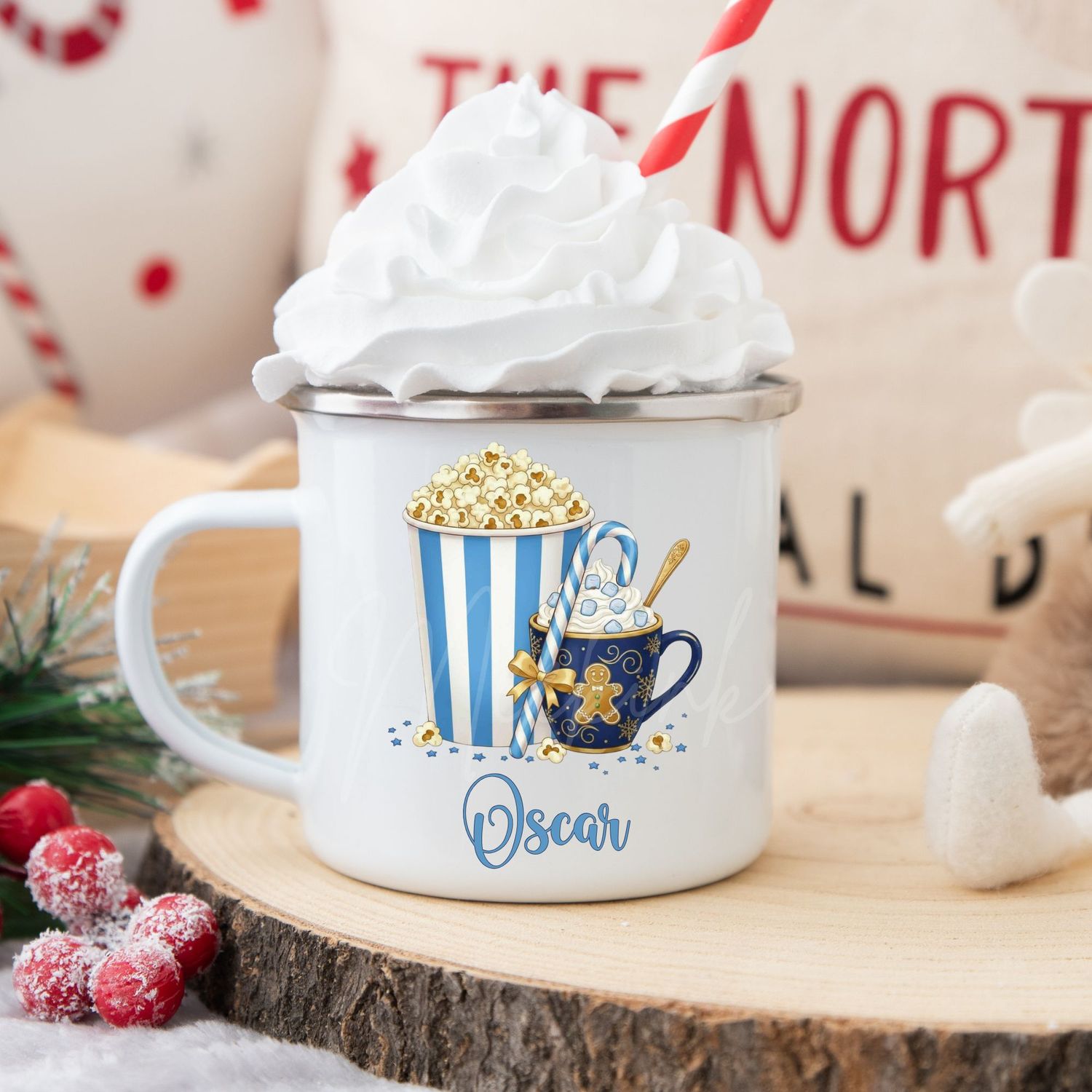 Christmas Movie Blue UVDTF or DTF Decal