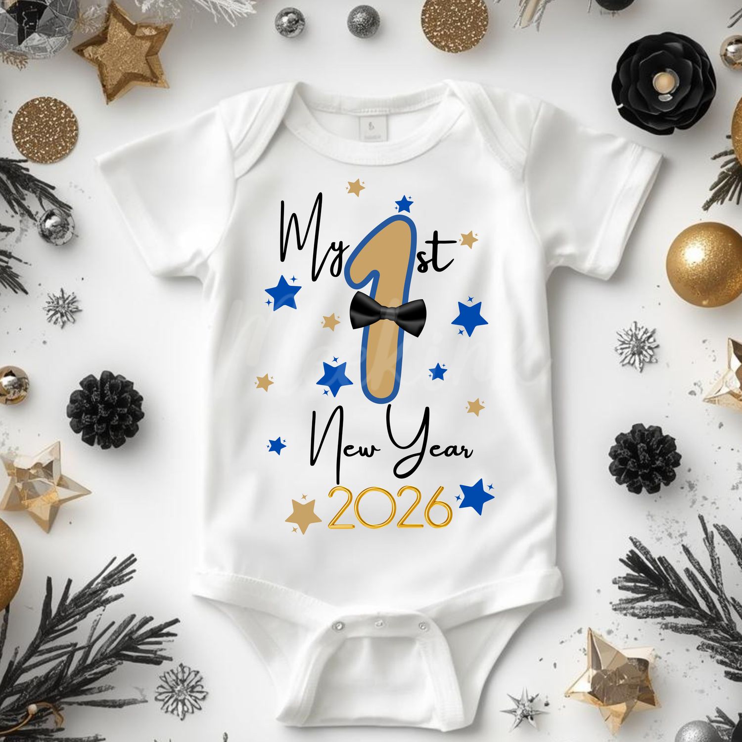 2026 My 1st New Year Blue UVDTF or DTF Decal