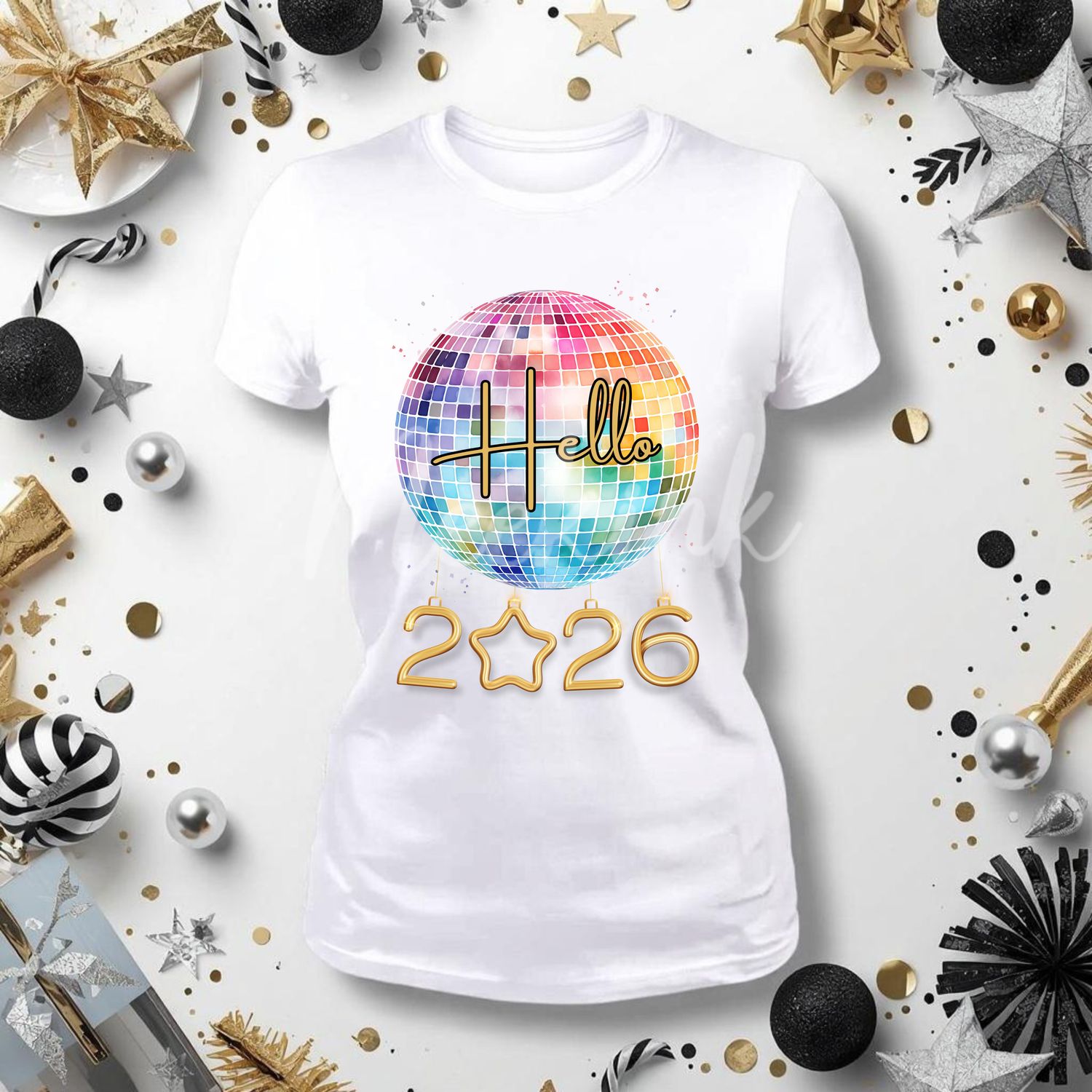 2026 Disco Ball UVDTF or DTF Decal