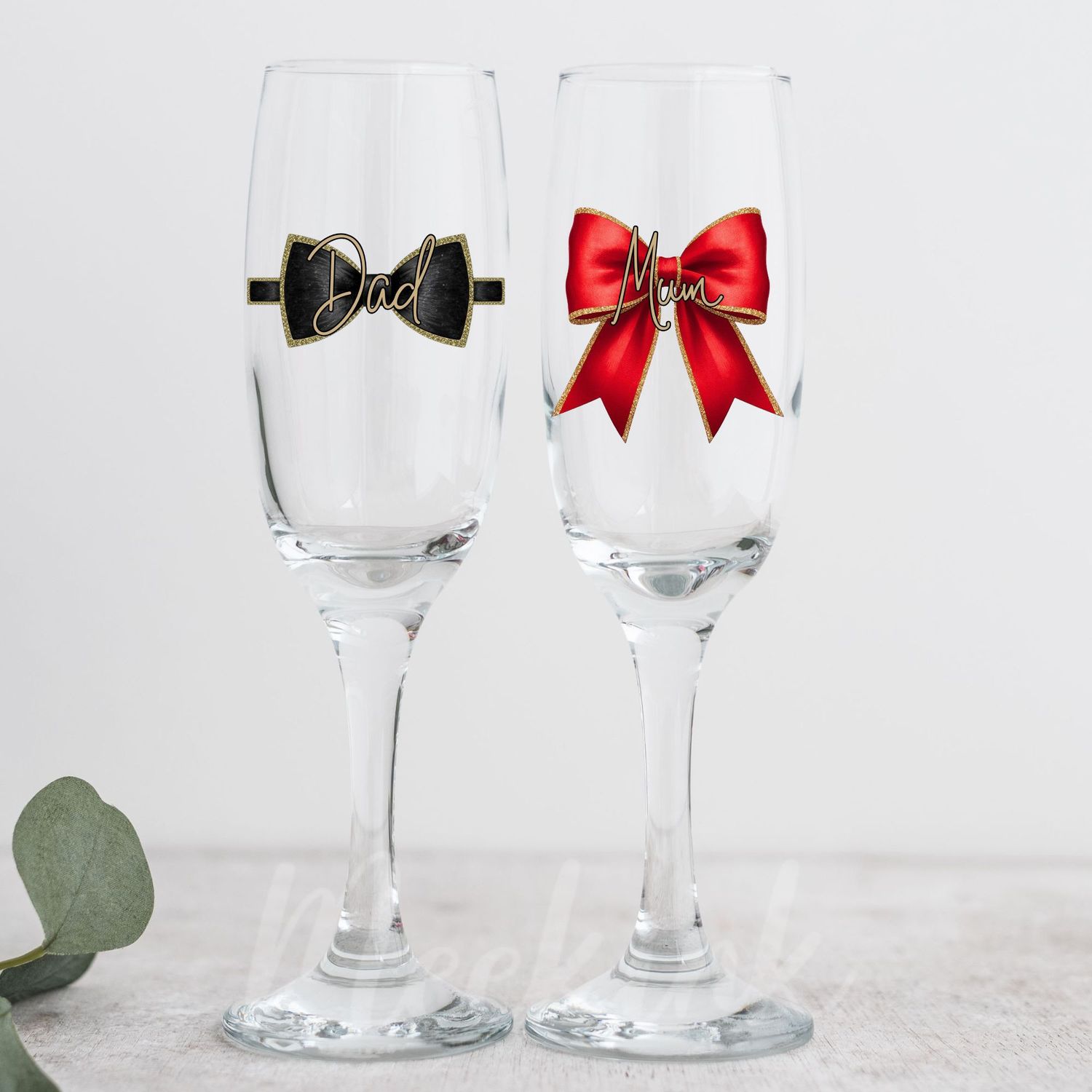 Personalised Bow - Colour Choice Selection UVDTF or DTF Decal