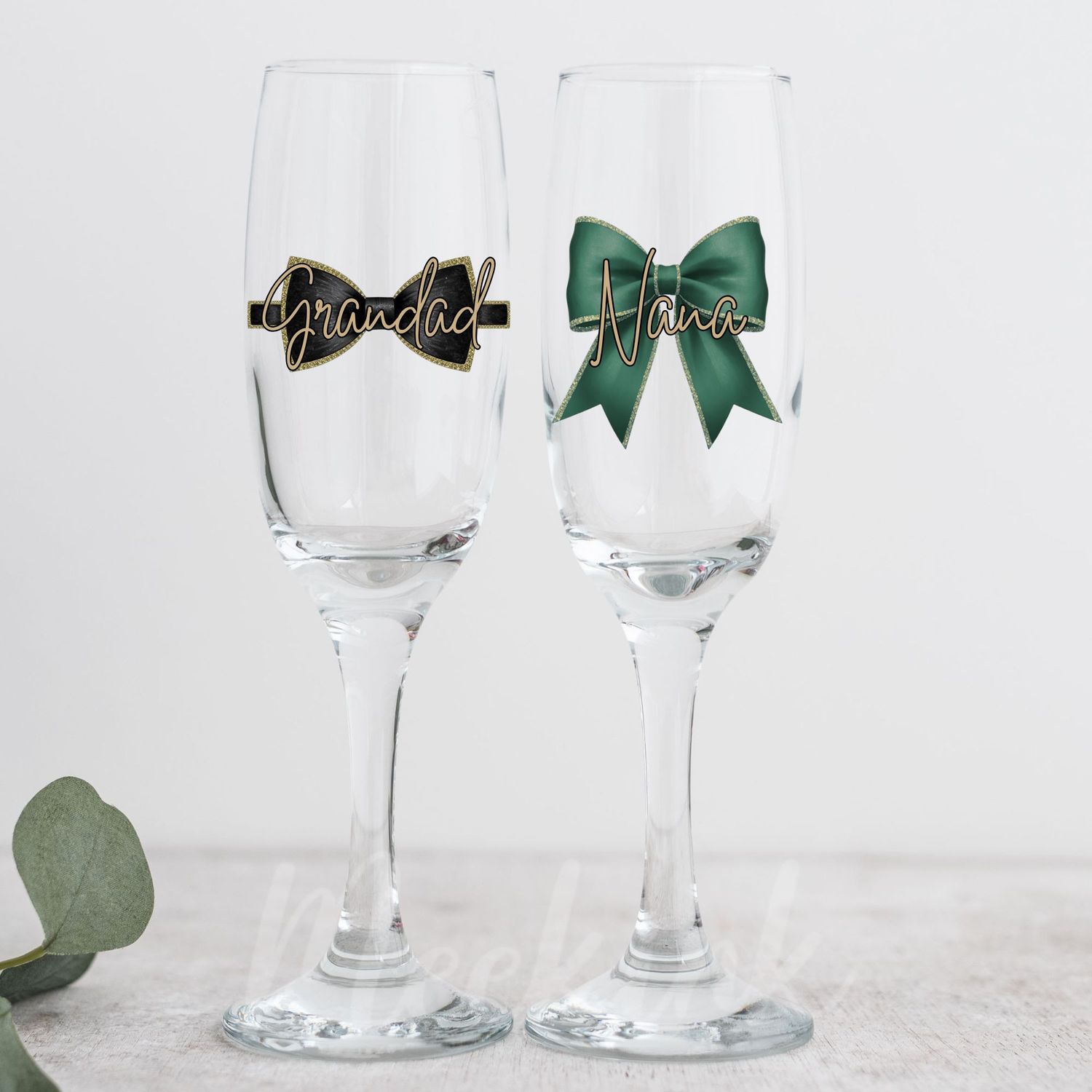 Personalised Bow - Colour Choice Selection UVDTF or DTF Decal