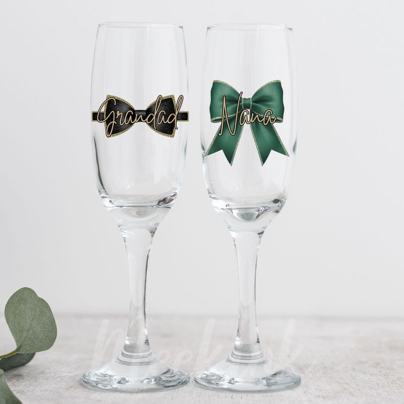Personalised Bow - Colour Choice Selection UVDTF or DTF Decal