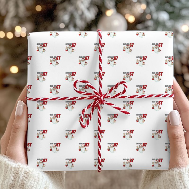 Santa Says 67 Christmas Gift Wrap Sheet