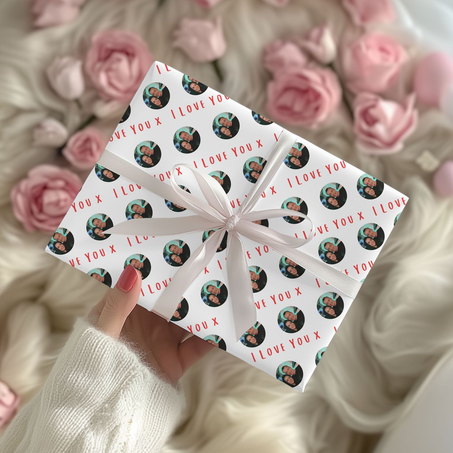 I Love You Photo Upload Valentines Gift Wrap