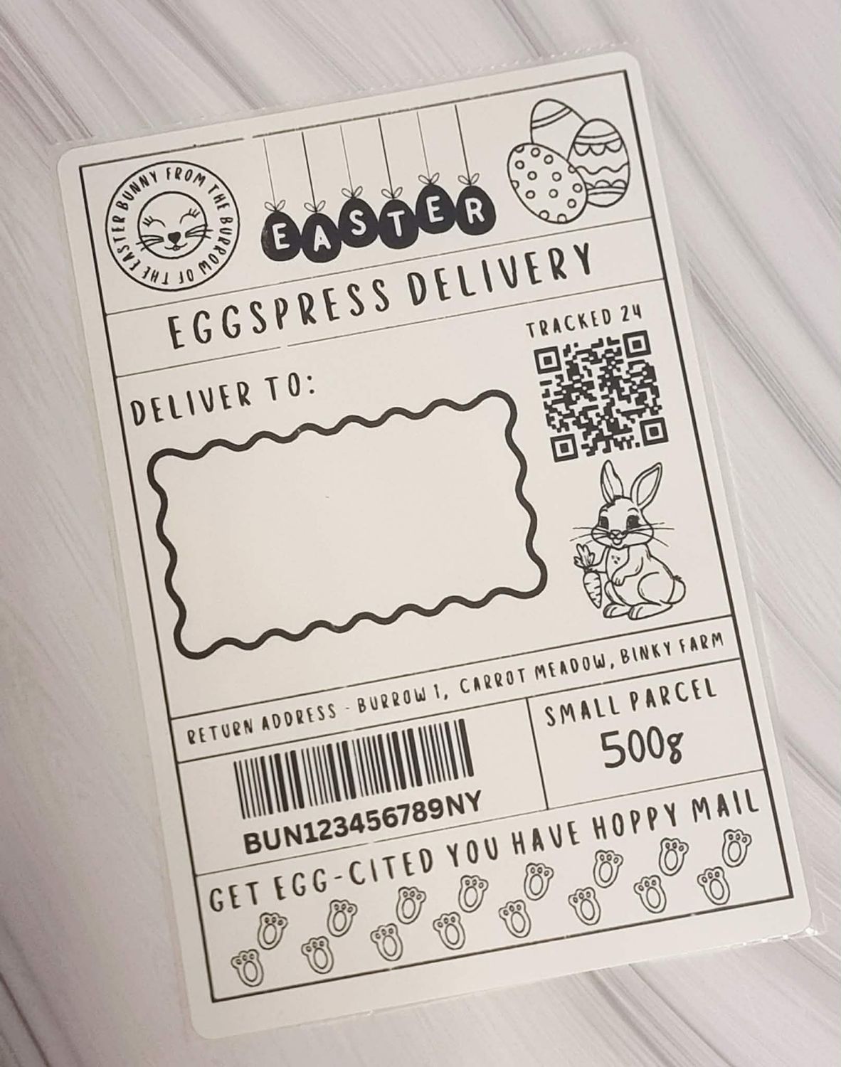Easter Postage Label PNG, PDF &amp; JPG Digital File