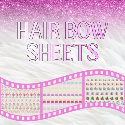 Hair Bow Decals