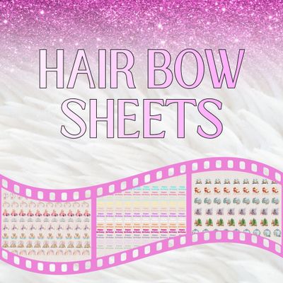 Hair Bow Decals