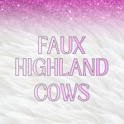 Faux Highland Cows