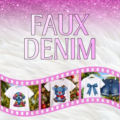 Faux Denim Effect DTF
