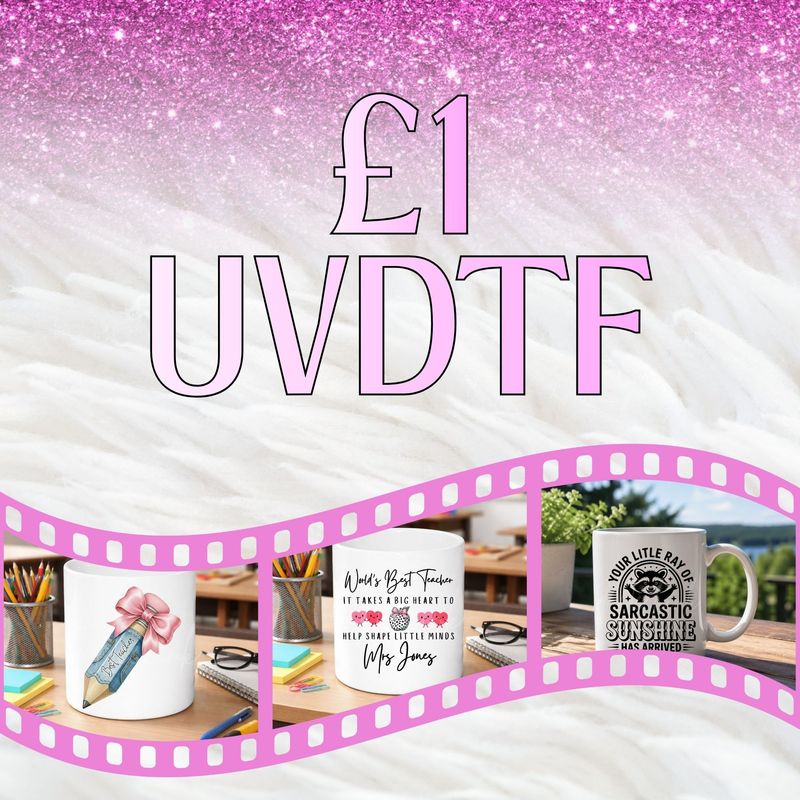 £1 UVDTF DECALS