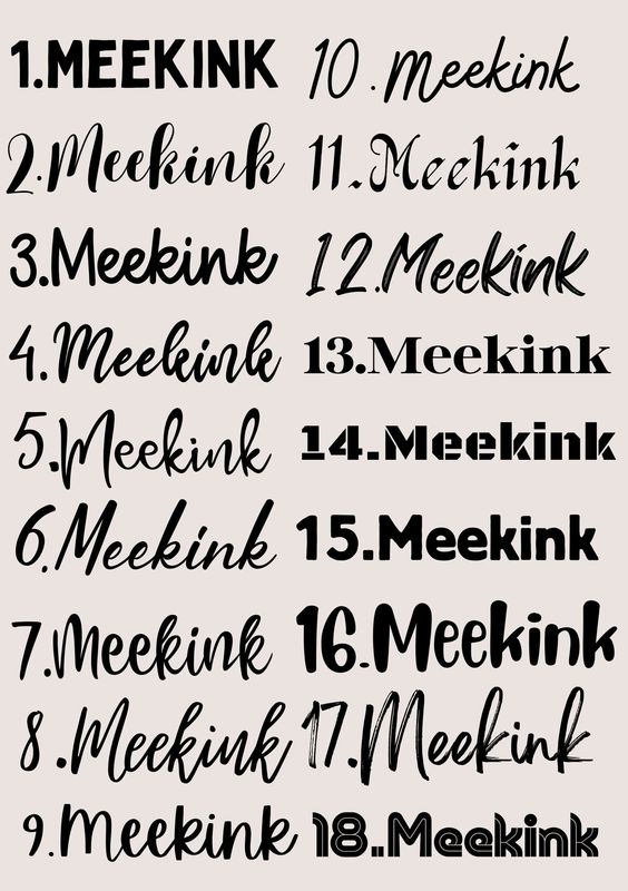 Name Decals 2 UVDTF or DTF