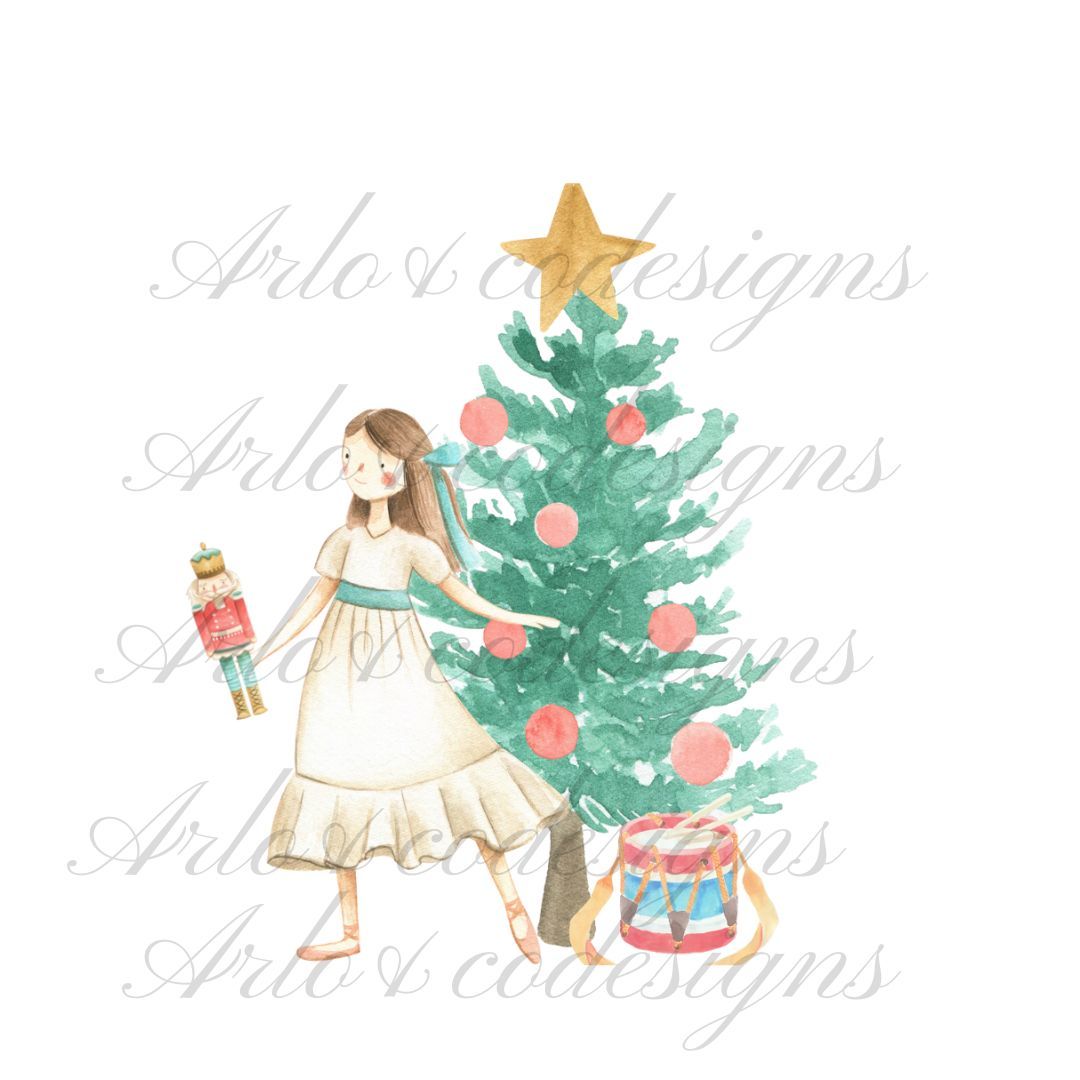 watercolour-christmas-nutcracker-ballet-digital-download