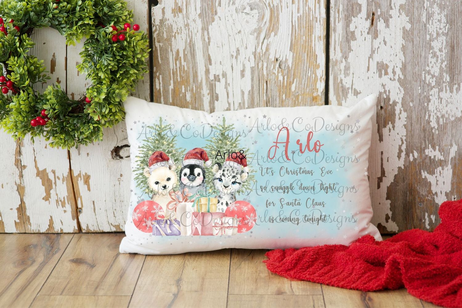 snowy-animals-christmas-eve-pillow-design-digital-download