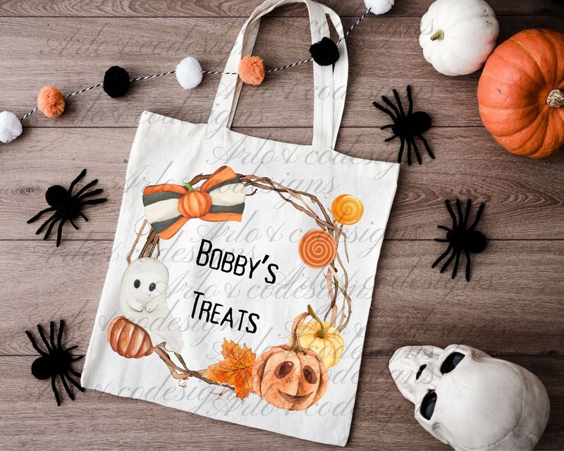 halloween-candy-ghost-bow-wreath-digital-download