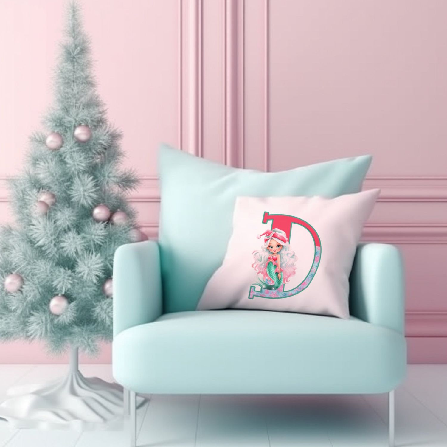 christmas-mermaid-alphabet-and-numbers-digital-download