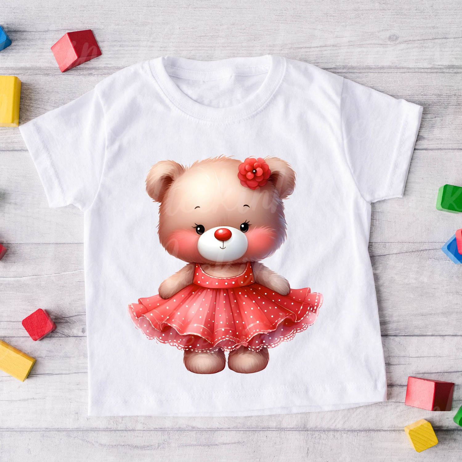 Red Nose Tutu Bear DIGITAL DOWNLOAD