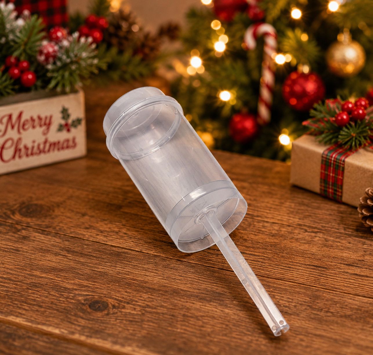 Snow Popper Confetti Cannon Craft Blank