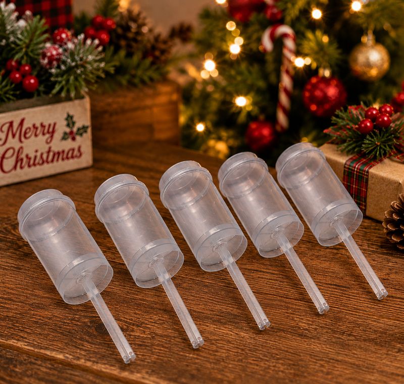 x5 Snow Popper Confetti Cannon Craft Blank