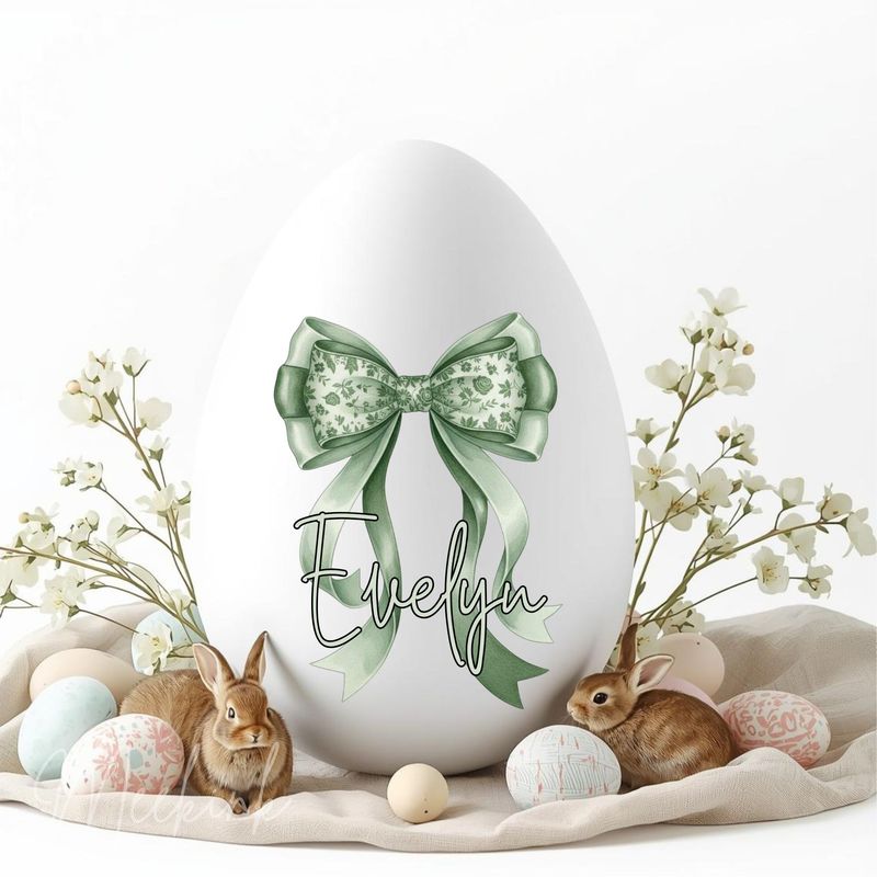 Sage Green Easter Bow DTF or UVDTF Decal