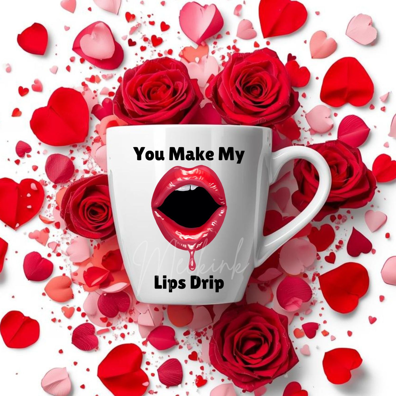 Lips Drip DTF or UVDTF Decal