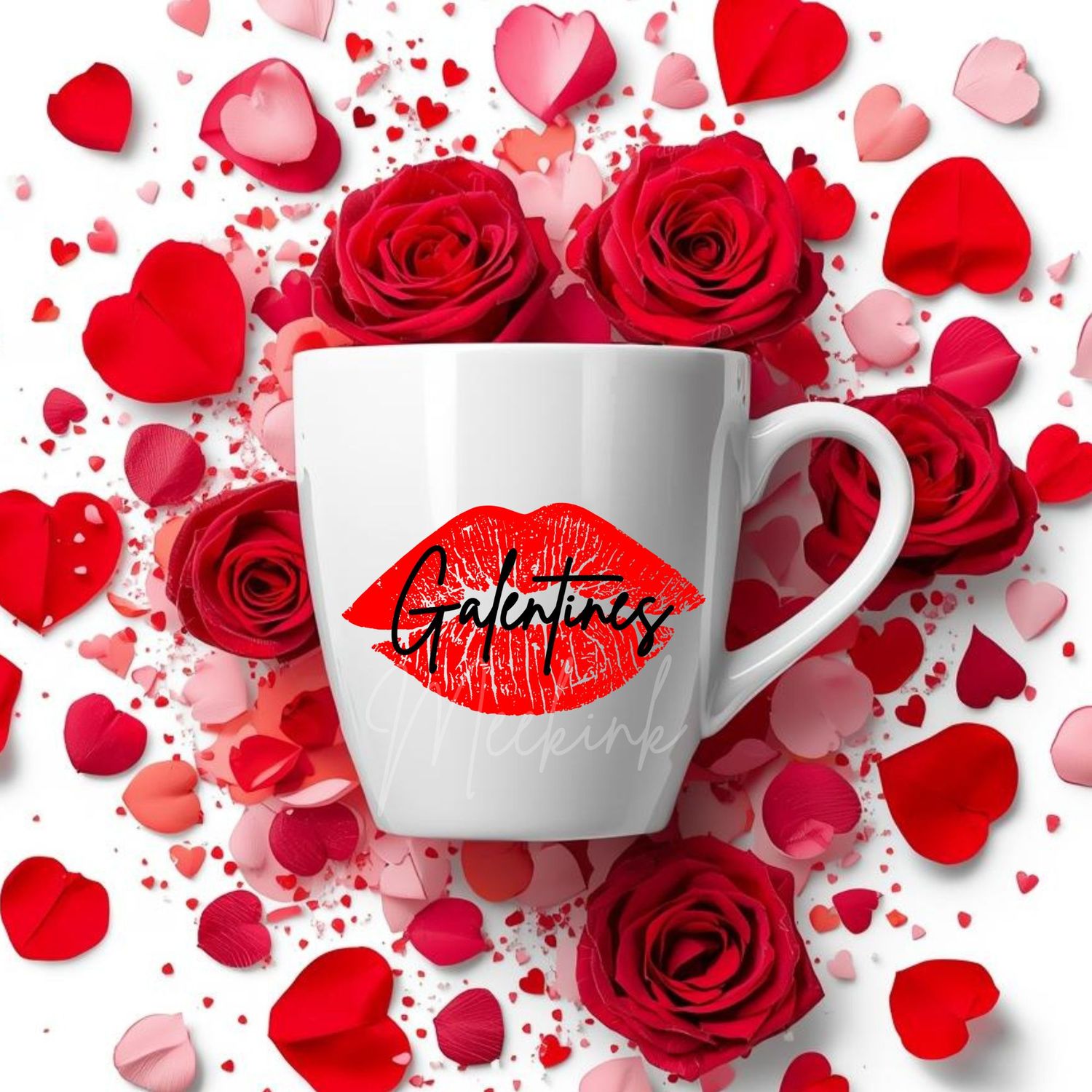 Galentines Lips DTF or UVDTF Decal