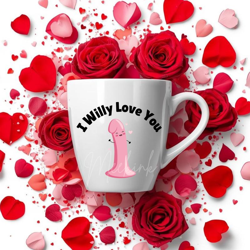 Willy Love You DTF or UVDTF Decal