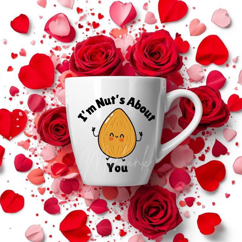 Nut's About You DTF or UVDTF Decal